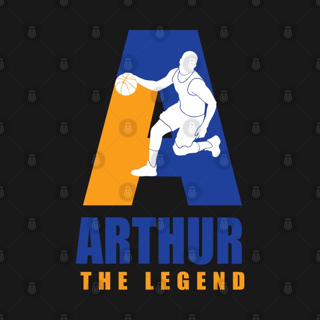 Arthur Custom Player Basketball Your Name The Legend by Baseball Your Name