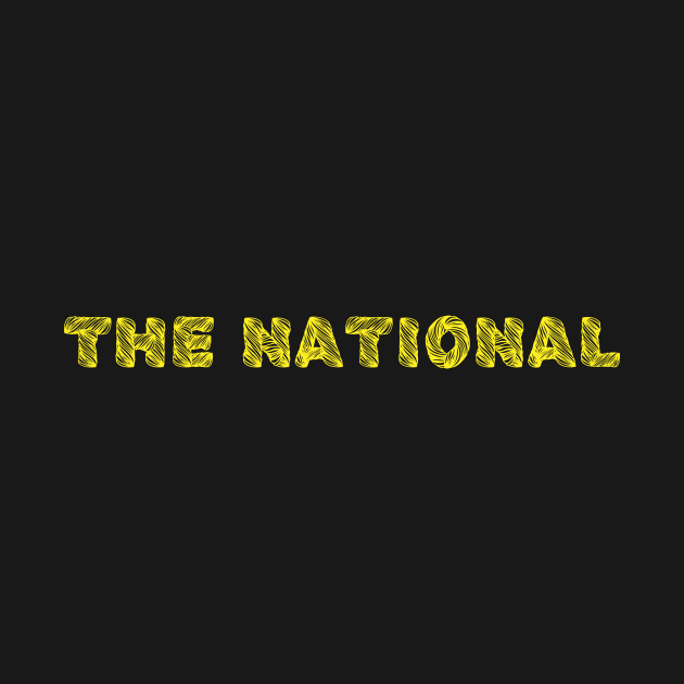 The National Band Logo Lettering by TheN