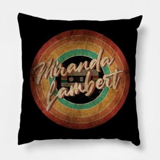 Miranda Lambert Vintage Circle Art Pillow