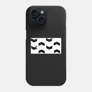 Black arrows on white Phone Case