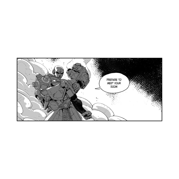 doomfist overwatch2 manga panel by ahmedelsiddig