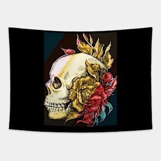 Skull - Dark Romantic Tapestry