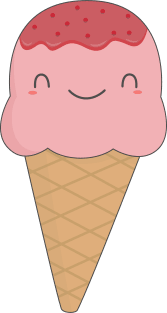 Kawaii and cute ice cream cone t-shirt Magnet