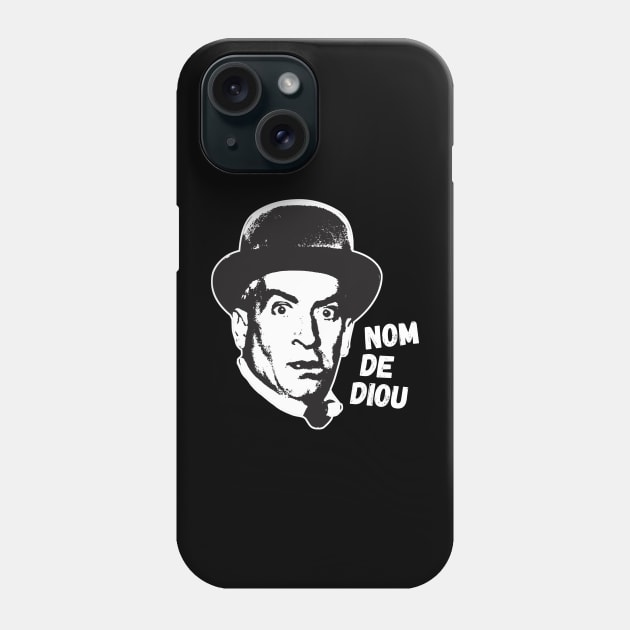 Louis de funès French actor Phone Case by Mr Youpla