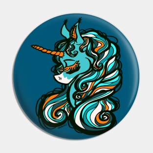 Miami Football Unicorn Pin