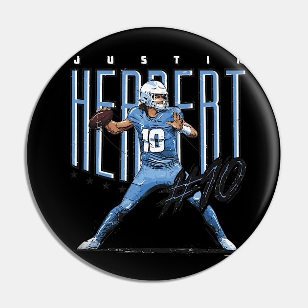 Justin Herbert Los Angenel C Player Name Pin by Buya_Hamkac