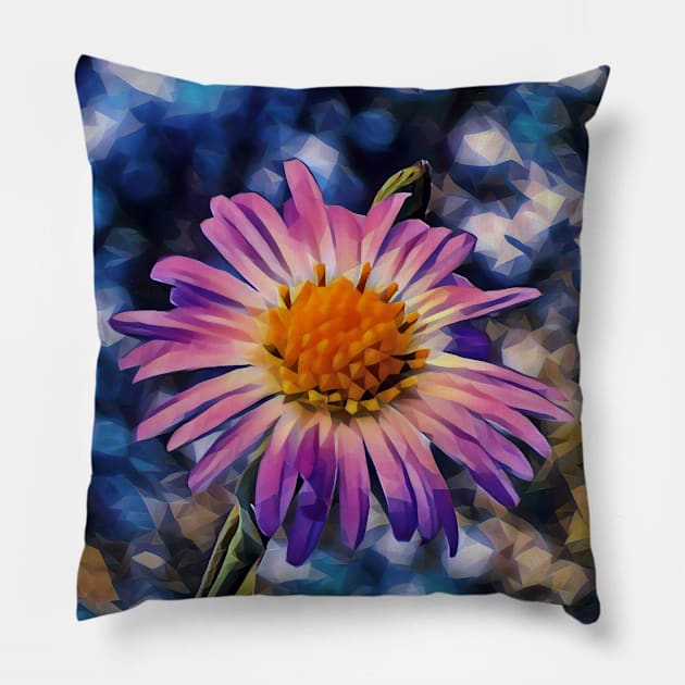 Lilac Color Flower Pillow by City1221