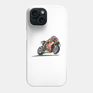 Drawing MotoGP Team No 33 Brad Binder Phone Case