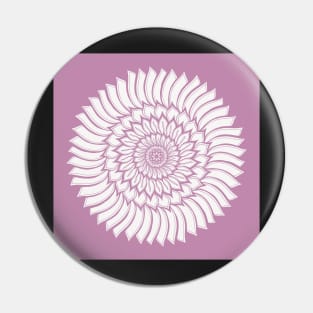 Lovely Lilac Leafy Mandala - Intricate Digital Illustration - Colorful Vibrant and Eye-catching Design for printing on t-shirts, wall art, pillows, phone cases, mugs, tote bags, notebooks and more Pin