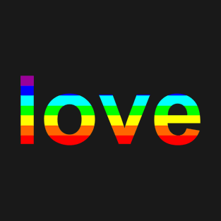 Multi-colored word love T-Shirt