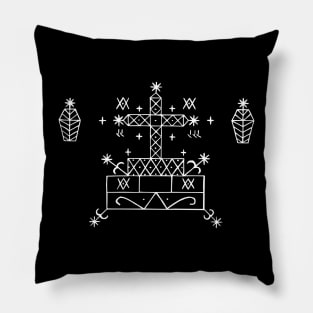 Baron Samedi Voodoo Veve Pillow