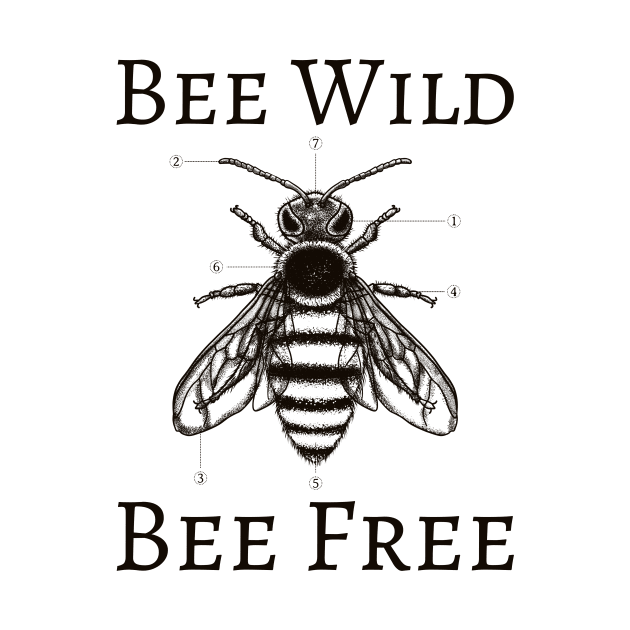 Bee Wild Bee Free by Print Horizon