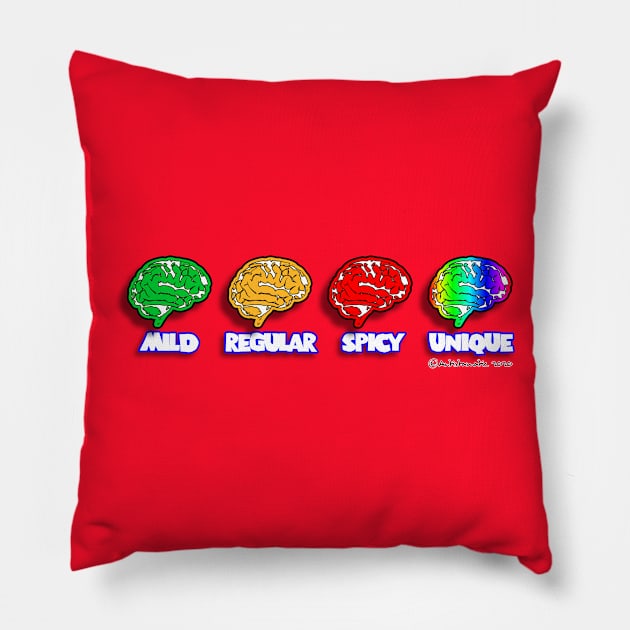 Neuros Menu Pillow by Autistamatic