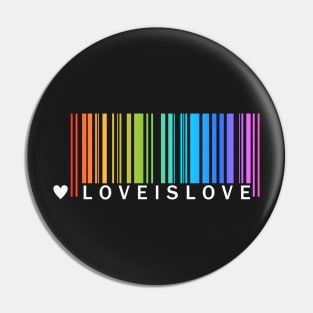 Love is Love - LGBT Pride t-shirt Pin