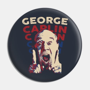 George Carlin Graphic Design Pin