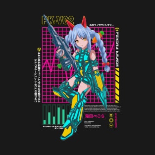 Hololive Japan Usada Pekora Mecha Armor T-Shirt