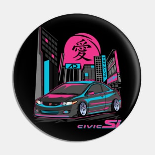 Black Honda Civic Si Pin