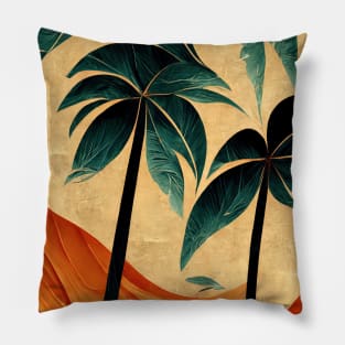 Tropical palm 2 Pillow