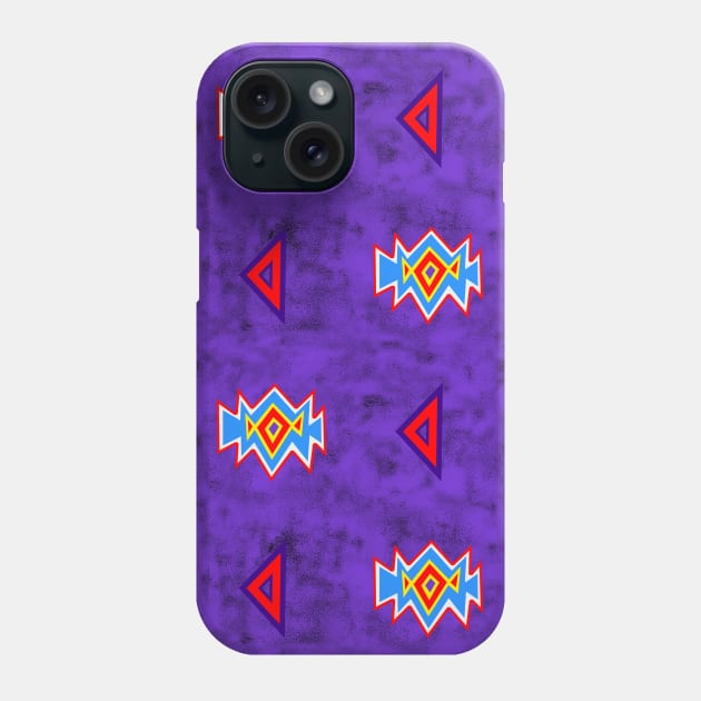 Saved by the Bellding 80s 90s Aztec Acid Wash Pattern Phone Case by melisssne