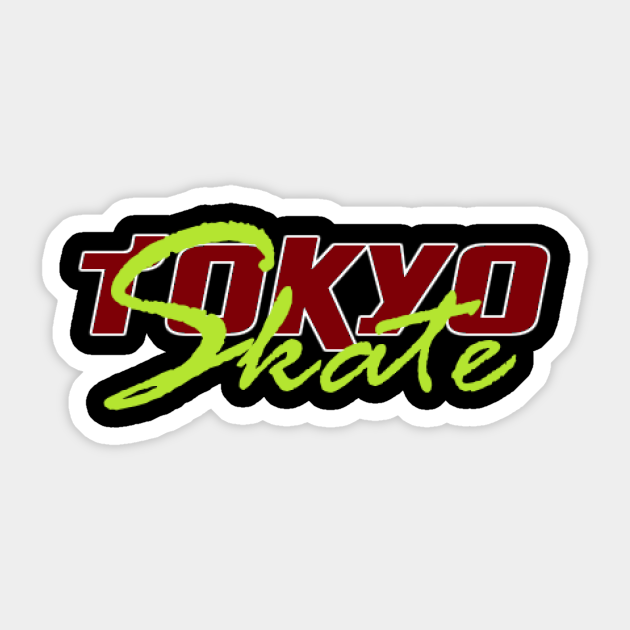 Tokyo Skate Japan Graffiti Street Art Tokyo Skate Sticker Teepublic Uk