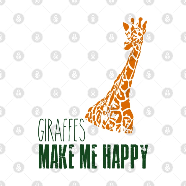 Giraffe - Giraffes make me happy by Adzaki