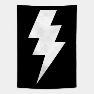 Lightning Bolt white Tapestry