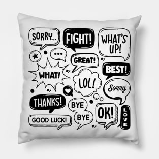 Speech Abstract Pillow