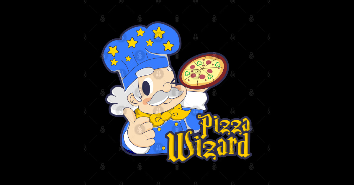 Pizza Wizard Pizza Wizard Sticker TeePublic