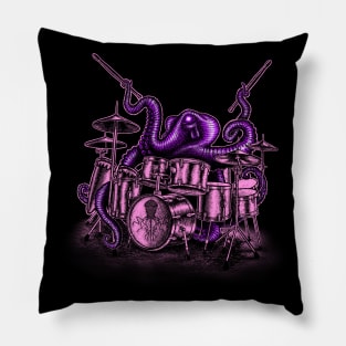 Octopus playing drums musician Pillow