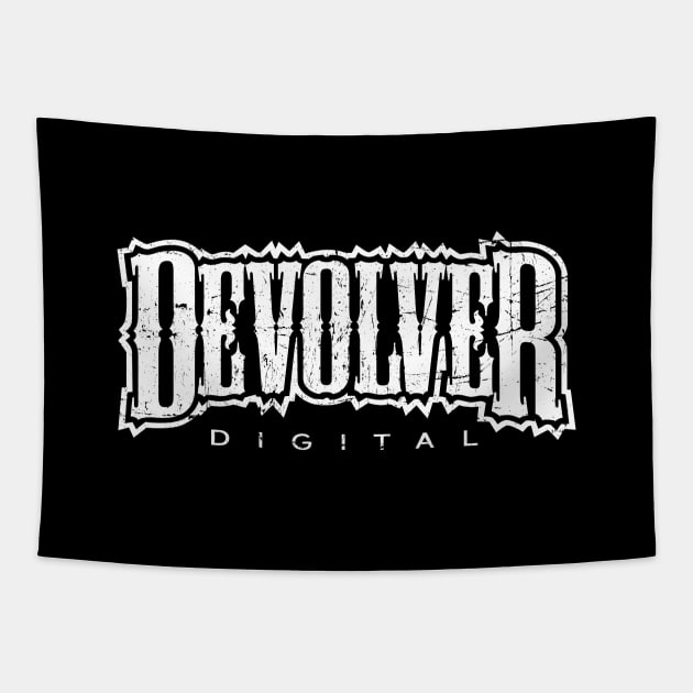 Devolver digital vintage white Tapestry by FbsArts