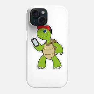 Turtle with Phone & Hat Phone Case