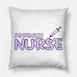 Forensic Nurse Purple Pillow