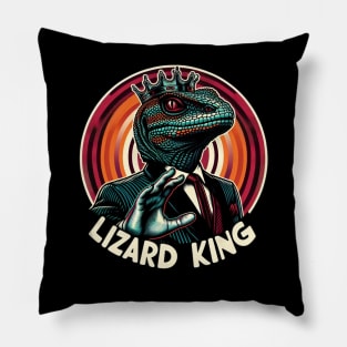 lizard king jim Pillow