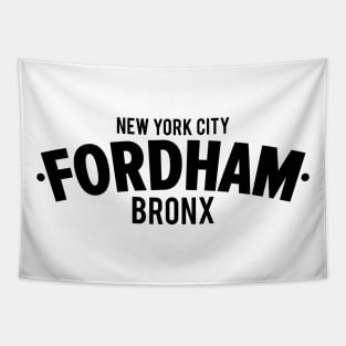 Fordham Bronx Modern Minimalistic Typography Design Tapestry