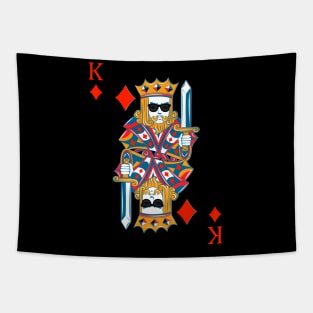 King of Diamonds Poker Card Tapestry