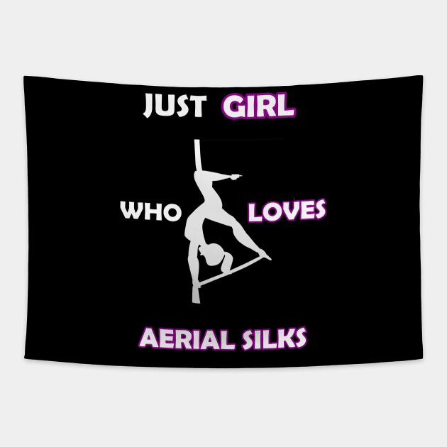 just girl who loves aerial silks Tapestry by FERRAMZ