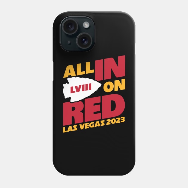 All In On Red Phone Case by bellamuert3