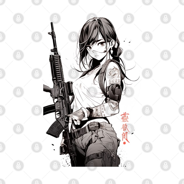 Assault Rifle Anime Girl by ArtisanEcho