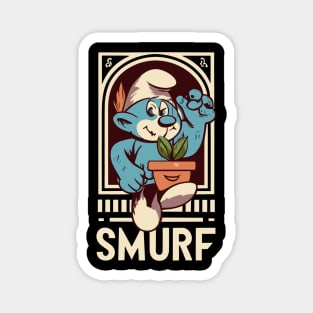 Smurf Cat - Blue Smurf Magnet