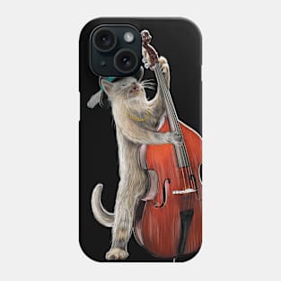 Stand-Up Bass Cat Musician Phone Case