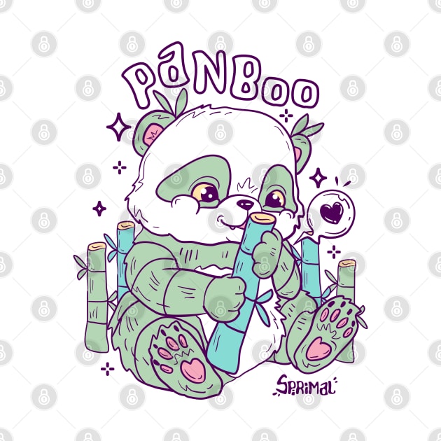 Panboo - Bamboo Panda pun vector artwork by SPIRIMAL