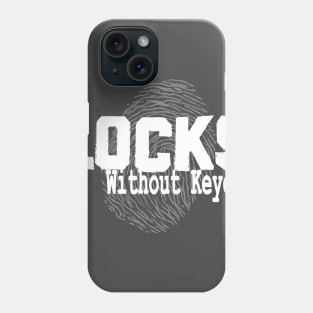 Locks Without Keyes with Print (White) Phone Case