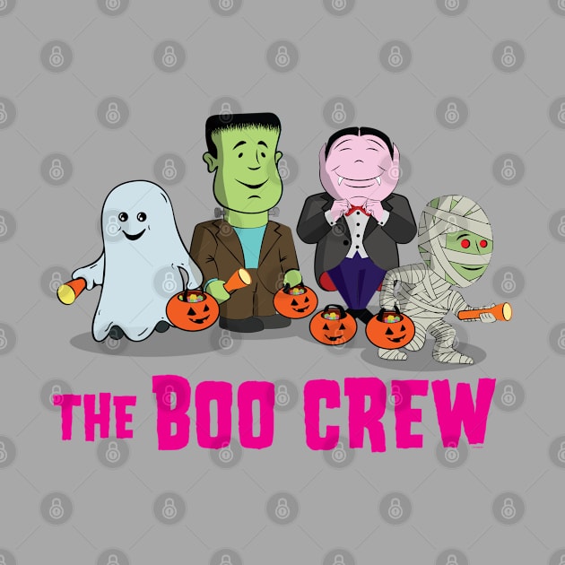 Cute Kid's - The Boo Crew - Cartoon Monsters - Trick or Treat by Vector Deluxe