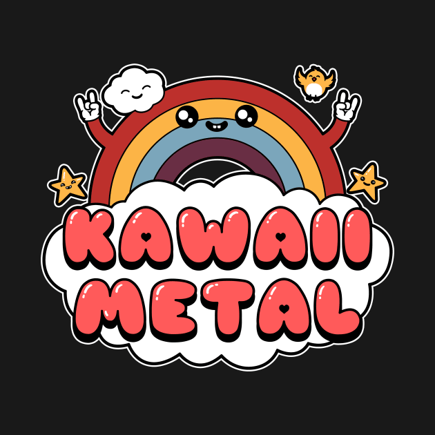 Kawaii Rainbow Metal by pigboom