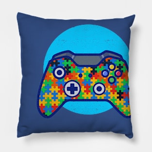 Autism Awareness  gamer supporter Pillow