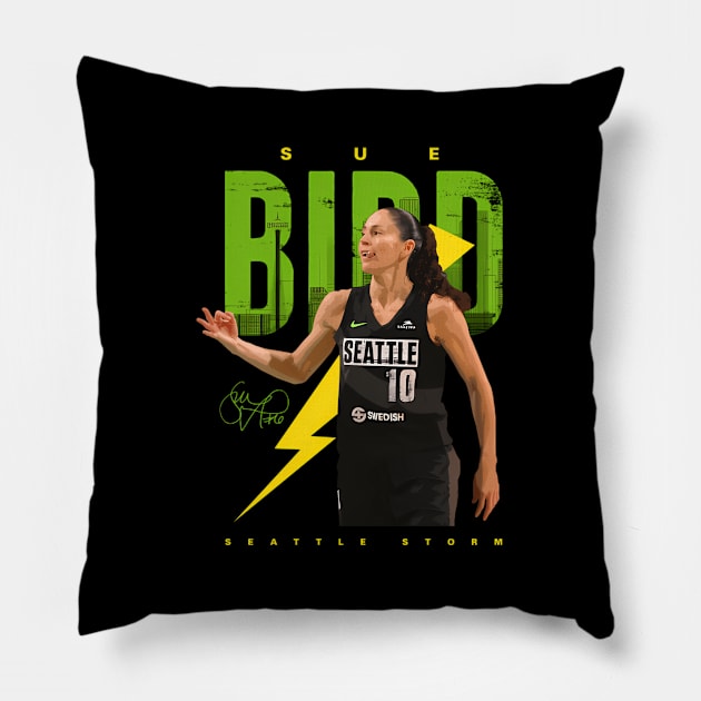 Sue Bird Pillow by caravalo
