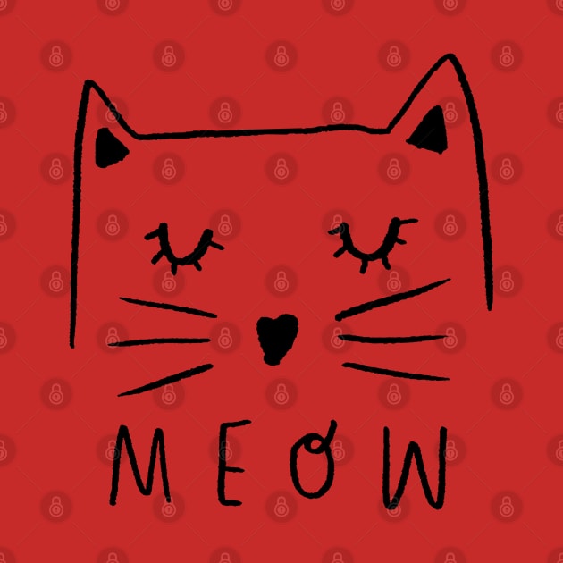 Meow Cat by geeklyshirts