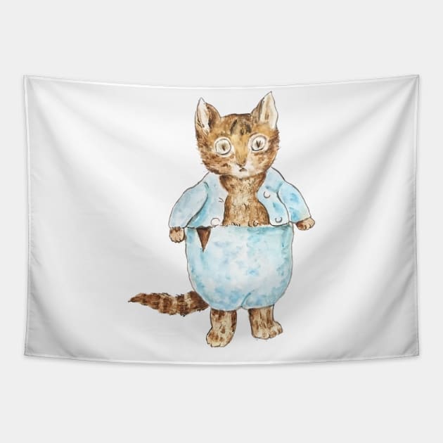 Tom Kitten Peter Rabbit  Beatrix Potter Tapestry by colorandcolor