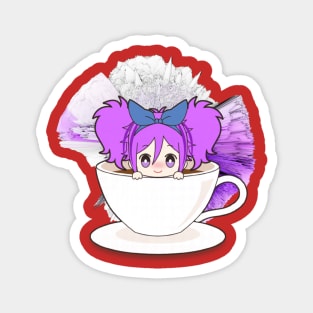 cute chibi coffee cup Magnet