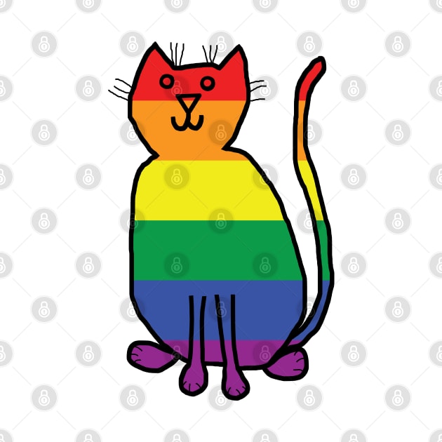 Pride Kitty Cat by ellenhenryart